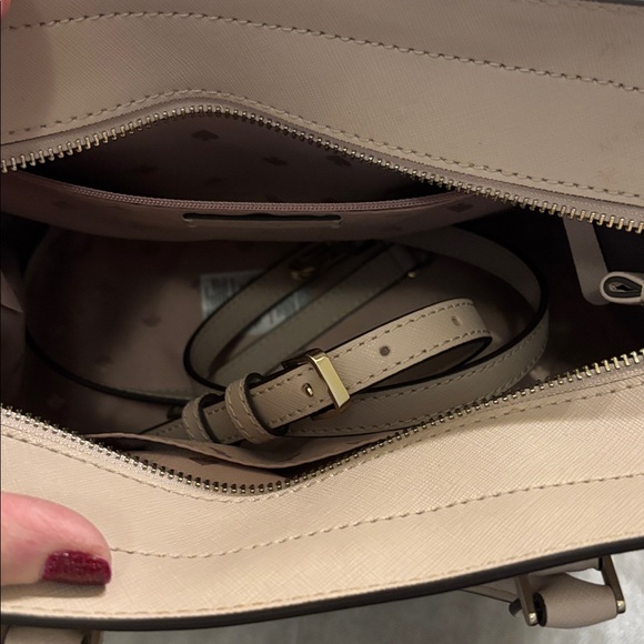 Kate Spade Cream Satchel with Floral Accents - Picture 3 of 6